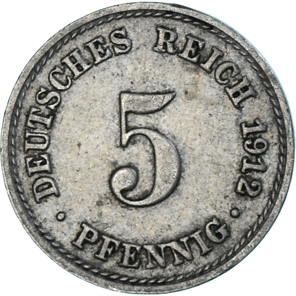 Moneta, Niemcy, 5 Pfennig, 1912