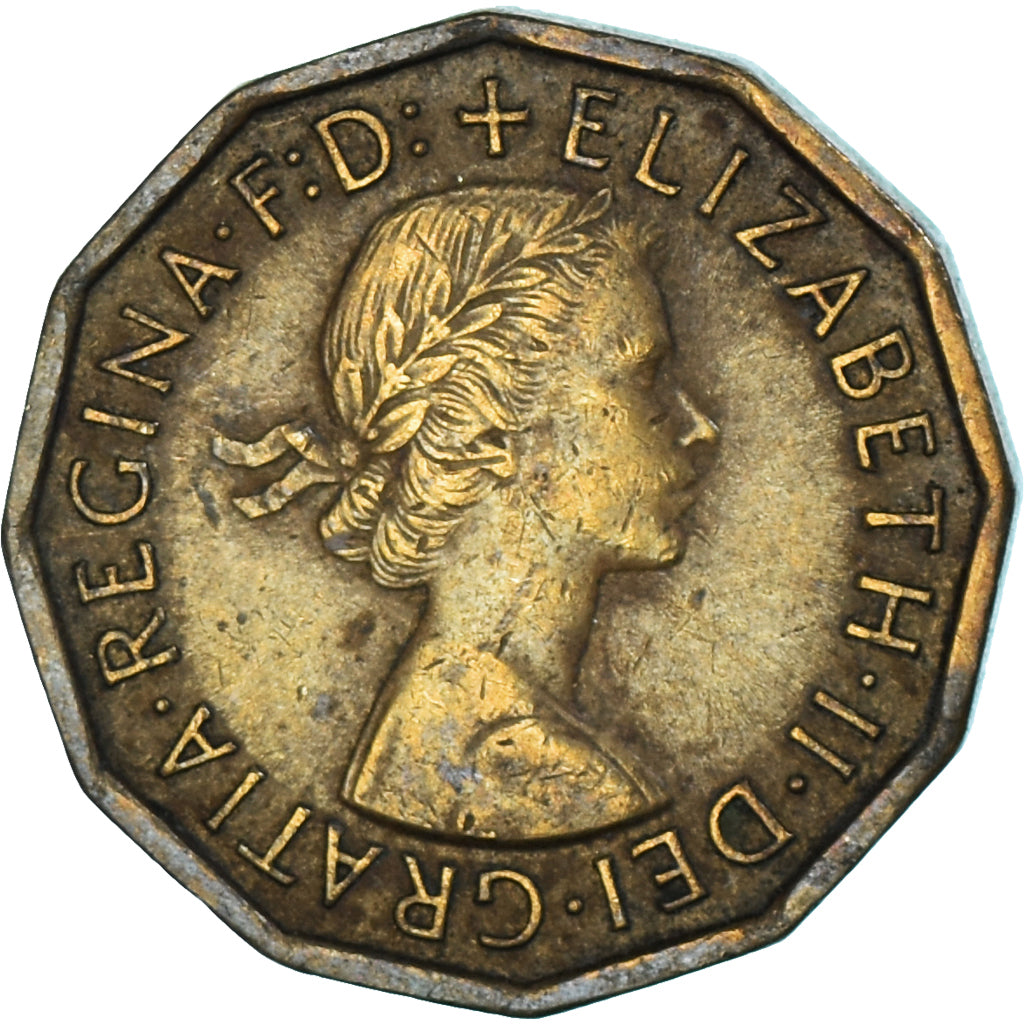 Monnaie, Grande-Bretagne, 3 Pence, 1965