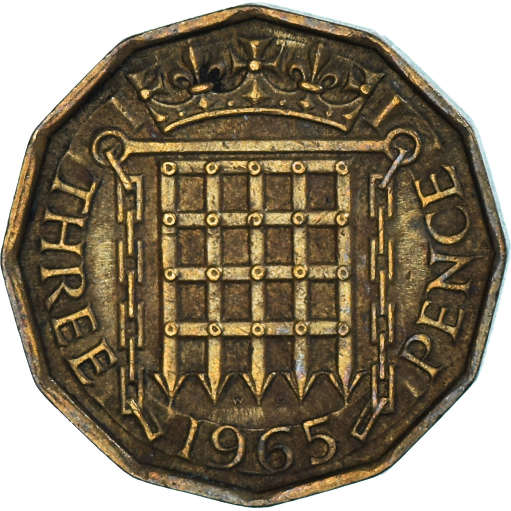Monnaie, Grande-Bretagne, 3 Pence, 1965