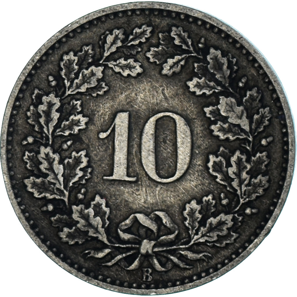 Moneda, Suiza, 10 Rappen, 1876