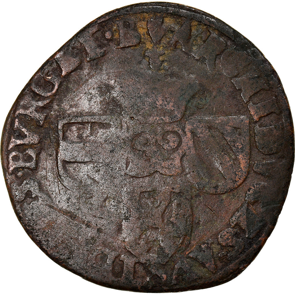 Coin, Spanish Netherlands, BRABANT, Liard, 12 Mites, 1610, Antwerp, VG(8-10)