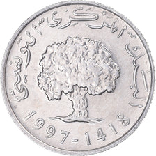 Moneta, Tunisia, 5 Millim, 1997