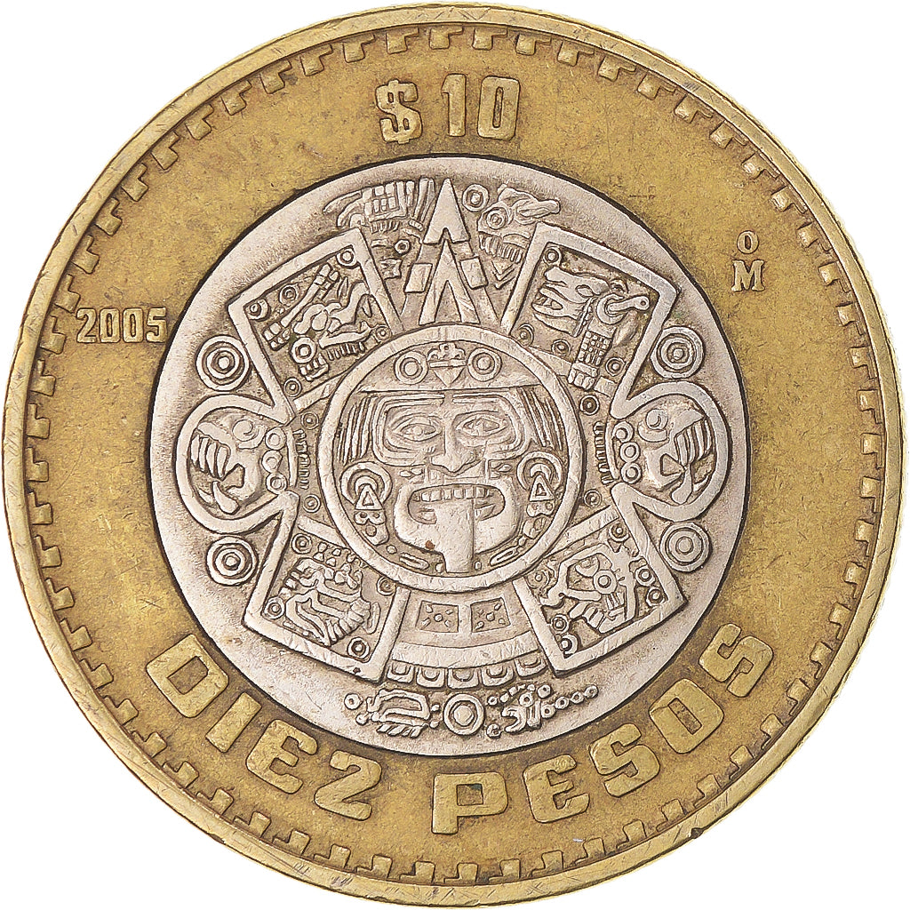 Coin, Mexico, 10 Pesos, 2005