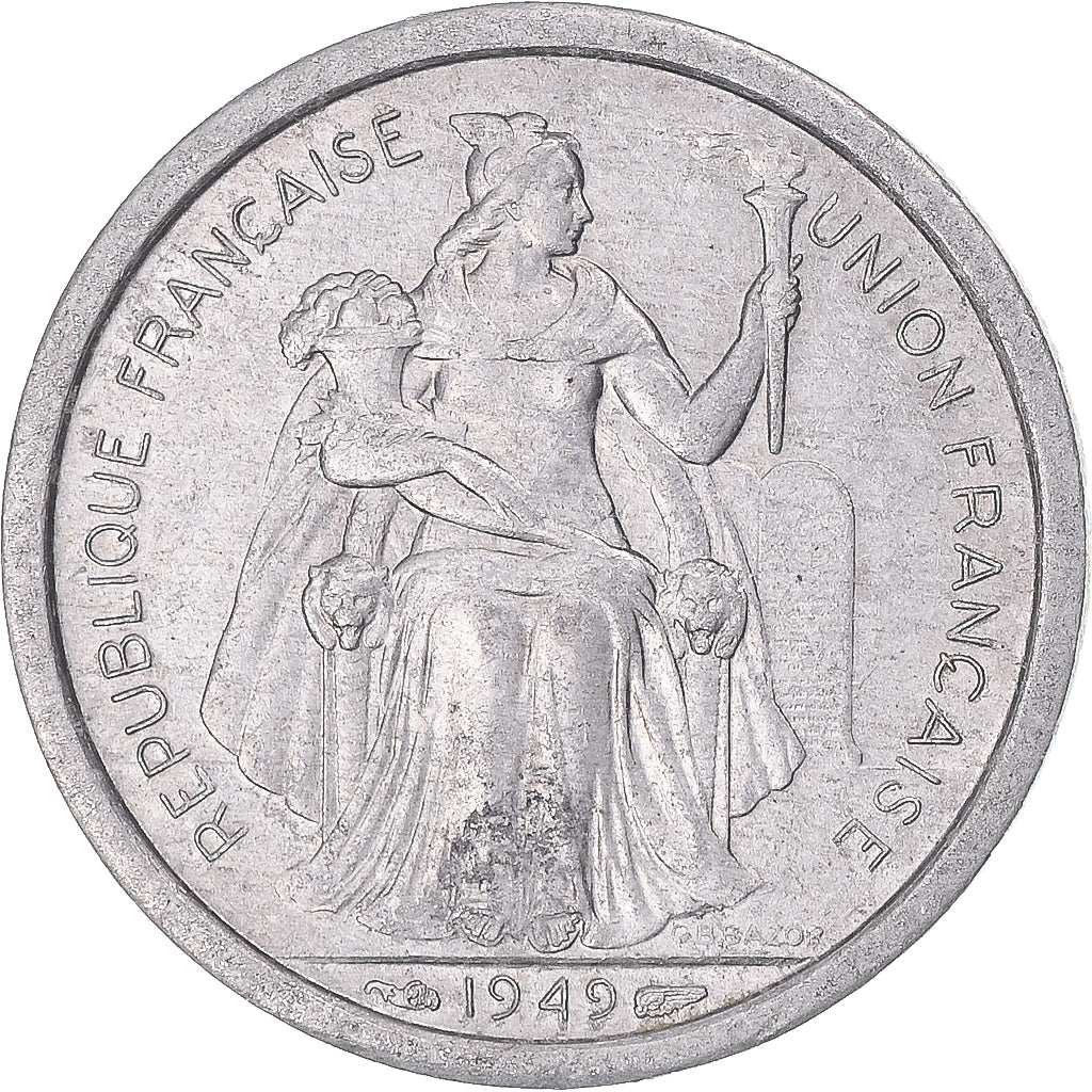 Moneda, Oceanía, Franc, 1949