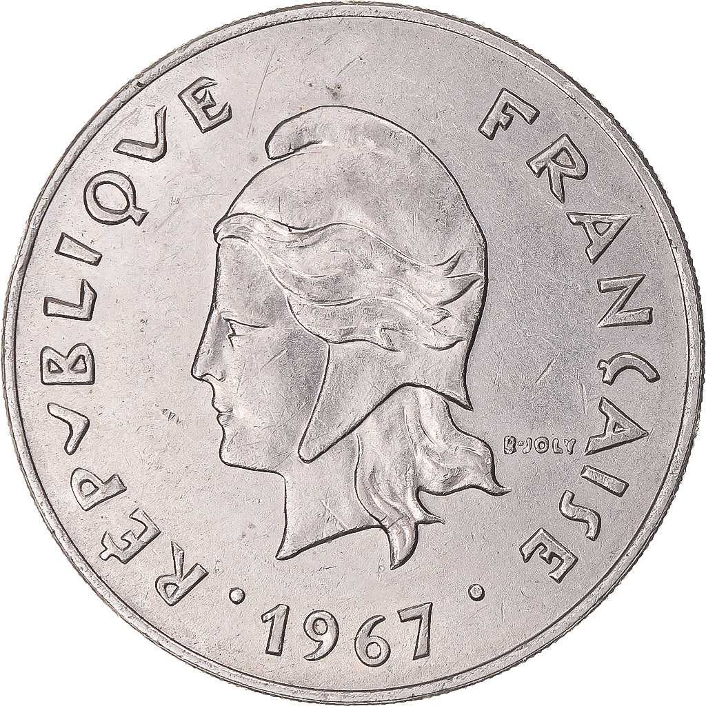 Moeda, Nova Caledónia, 50 Francs, 1967