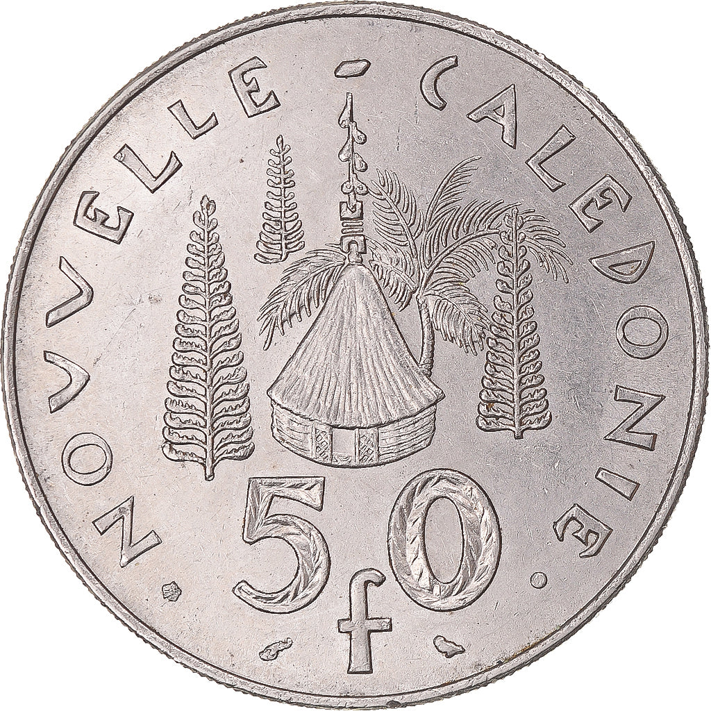 Moeda, Nova Caledónia, 50 Francs, 1967