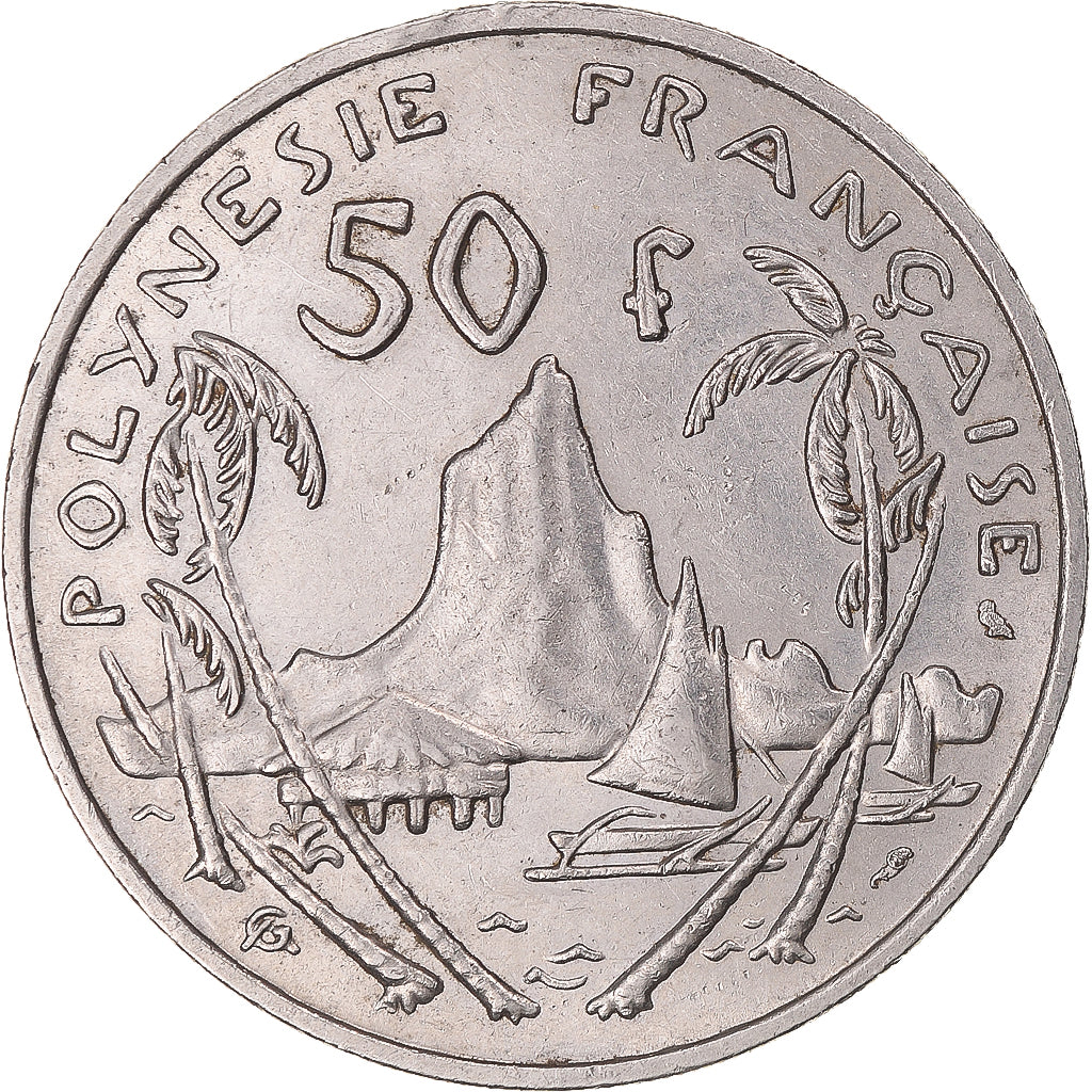 Moeda, Polinésia Francesa, 50 Francs, 1967
