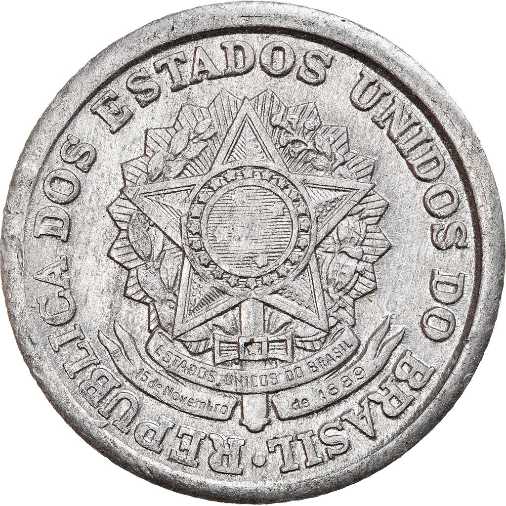 Moneta, Brasile, Cruzeiro, 1959, Rio de Janeiro, BB+, Alluminio, KM:570