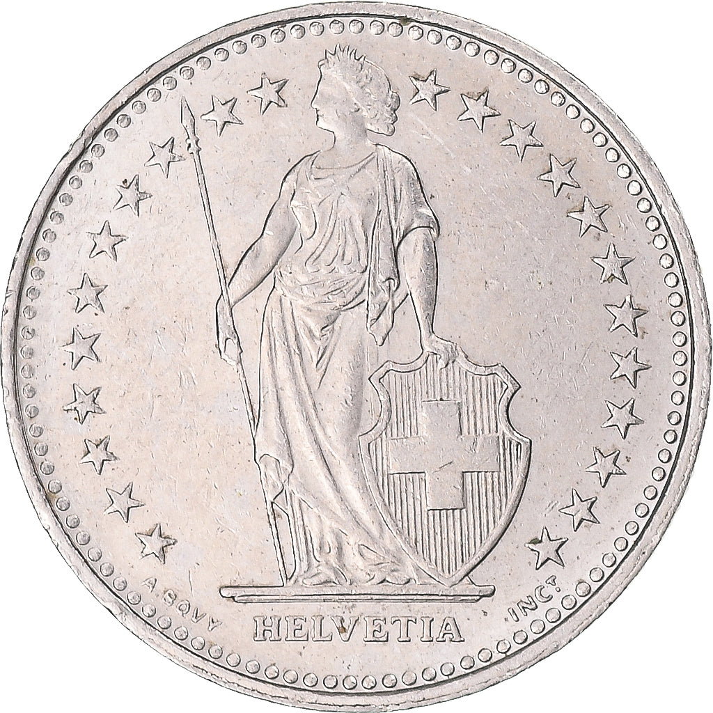 Coin, Switzerland, 1/2 Franc, 2001