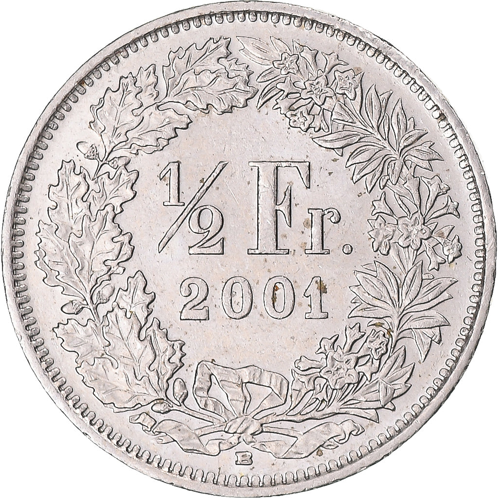 Coin, Switzerland, 1/2 Franc, 2001