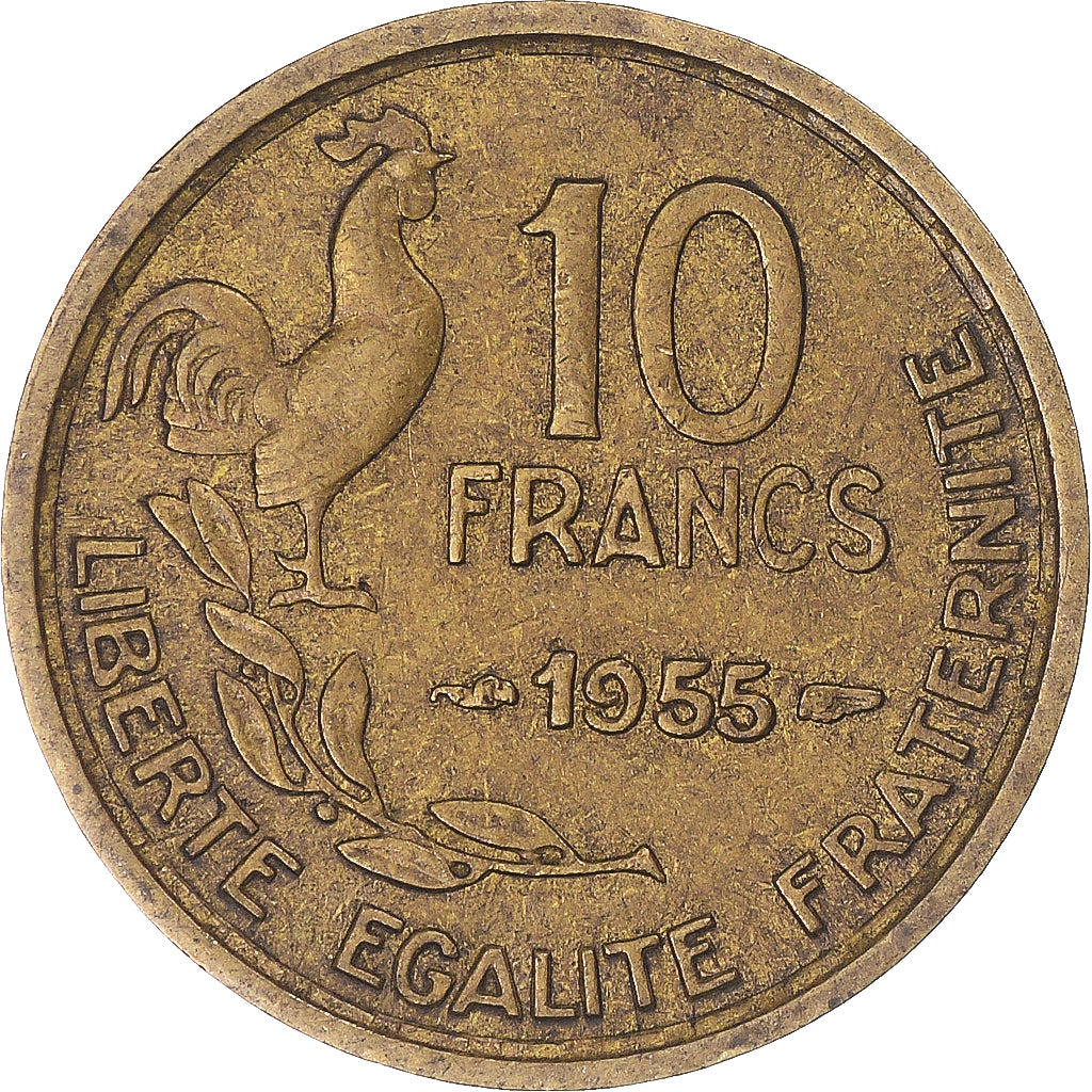 Coin, France, 10 Francs, 1955