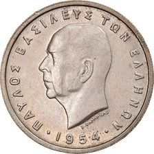 Moneta, Grecia, Paul I, 5 Drachmai, 1954, BB, Rame-nichel, KM:83