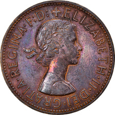 Coin, Great Britain, Elizabeth II, Penny, 1963, EF(40-45), Bronze, KM:897