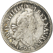 Moeda, França, Louis XIV, 4 Sols aux 2 L, 4 Sols 2 Deniers, 1693, Paris