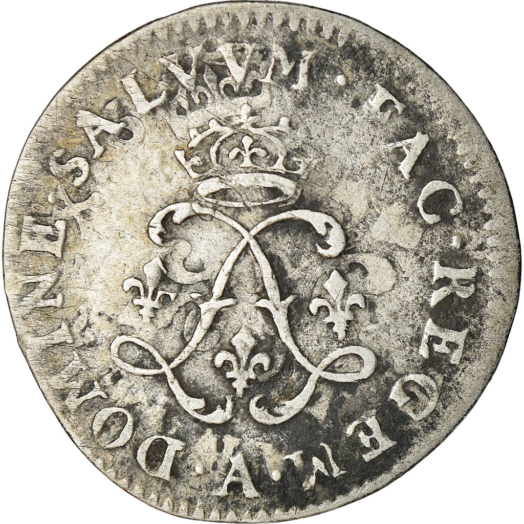 Moeda, França, Louis XIV, 4 Sols aux 2 L, 4 Sols 2 Deniers, 1693, Paris