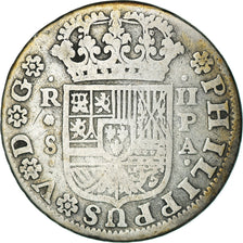 Coin, Spain, Philip V, 2 Reales, 1734, Seville, VF(20-25), Silver, KM:355