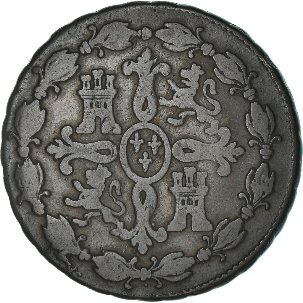 Moneta, Spagna, Charles III, 8 Maravedis, 1788, Segovia, MB, Rame, KM:408.2
