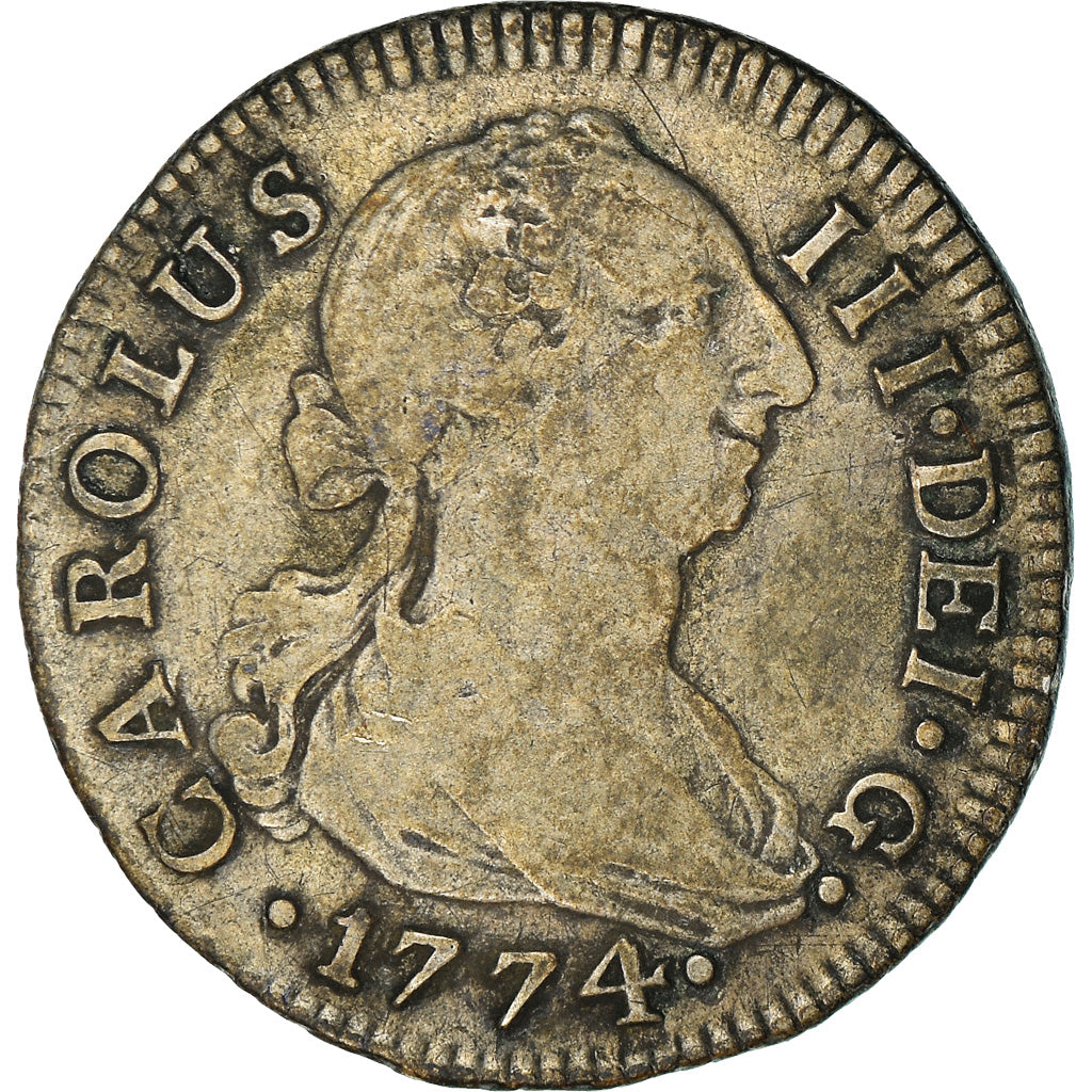 Moneda, España, Charles III, 2 Reales, 1774, Seville, MBC, Plata, KM:412.2
