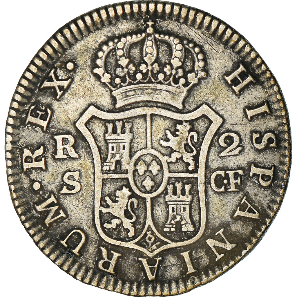 Moneda, España, Charles III, 2 Reales, 1774, Seville, MBC, Plata, KM:412.2