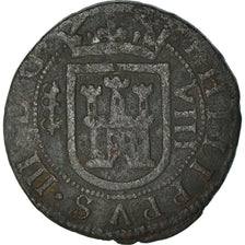 Coin, Spain, Philip III, 8 Maravedis, 1606, Segovia, VF(20-25), Copper, KM:16
