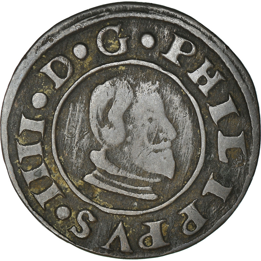 Monnaie, Espagne, Philippe IV, 16 Maravedis, 1664, Cuenca, TB, Cuivre, KM:172.3