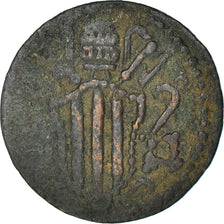Monnaie, États italiens, PAPAL STATES-FERRARA, Benedict XIV, Quattrino, 1745