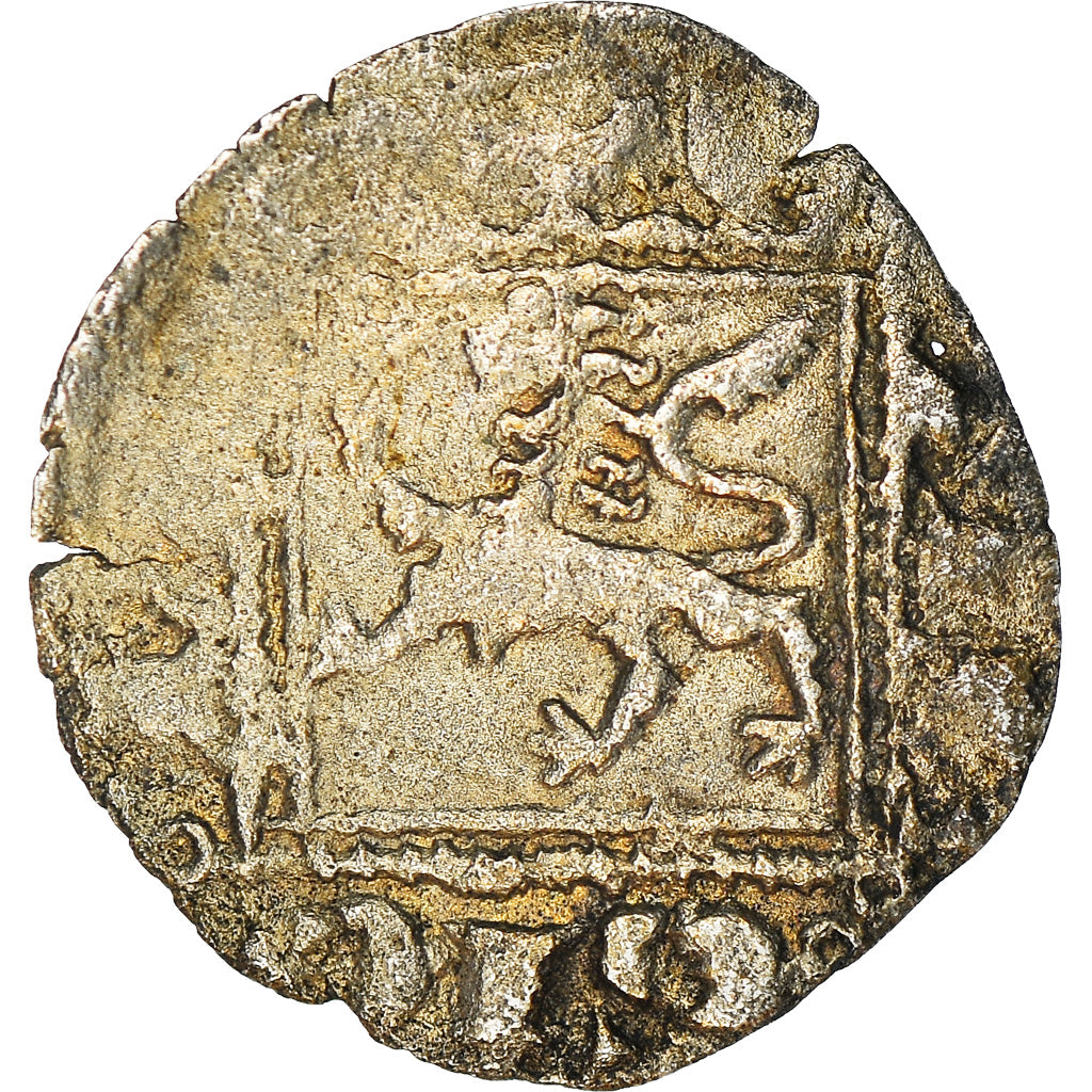 Coin, Spain, Castille and Leon, Alfonso X, Obol, F(12-15), Billon