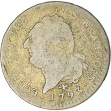 Munten, Frankrijk, 30 sols françois, 30 Sols, 1793 - An 5, Lyon, ZG, Zilver