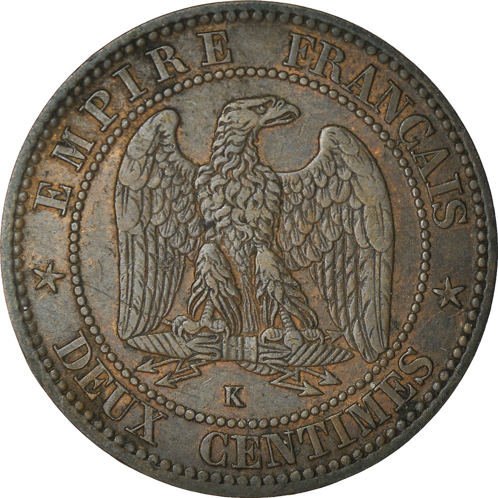 Monnaie, France, Napoleon III, Napoléon III, 2 Centimes, 1862, Bordeaux, SUP
