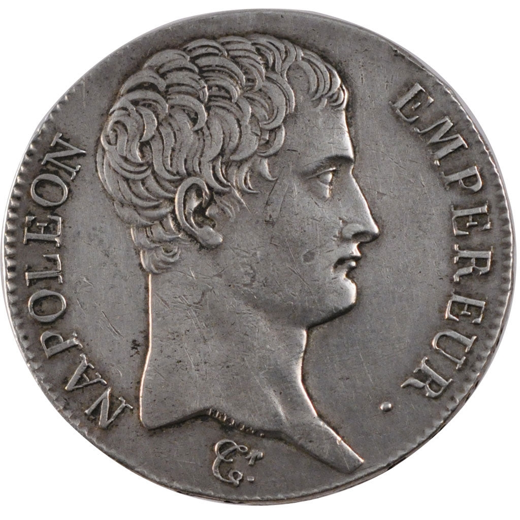 FRANCE, Napoléon I, 5 Francs, 1807, Lille, KM #673.13, AU(50-53), Silver, Gadour
