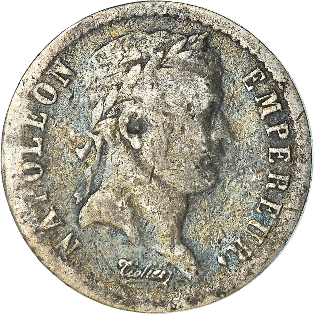 Coin, France, Napoléon I, 1/2 Franc, 1808, Paris, F(12-15), Silver, KM:680.1