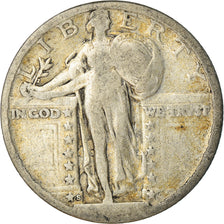 Coin, United States, Quarter, San Francisco, Dollar Liberté, F(12-15), Silver