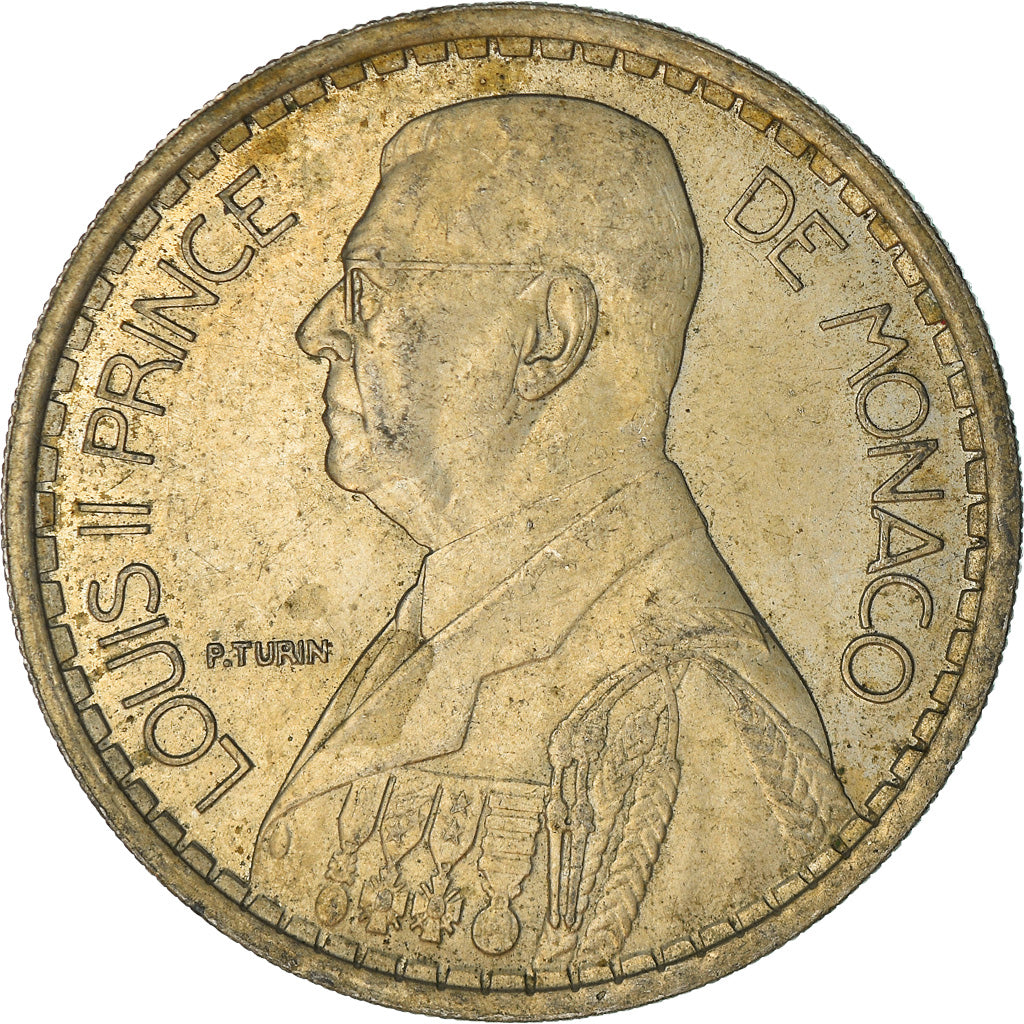 Coin, Monaco, Louis II, 20 Francs, Vingt, 1947, Poissy, EF(40-45)