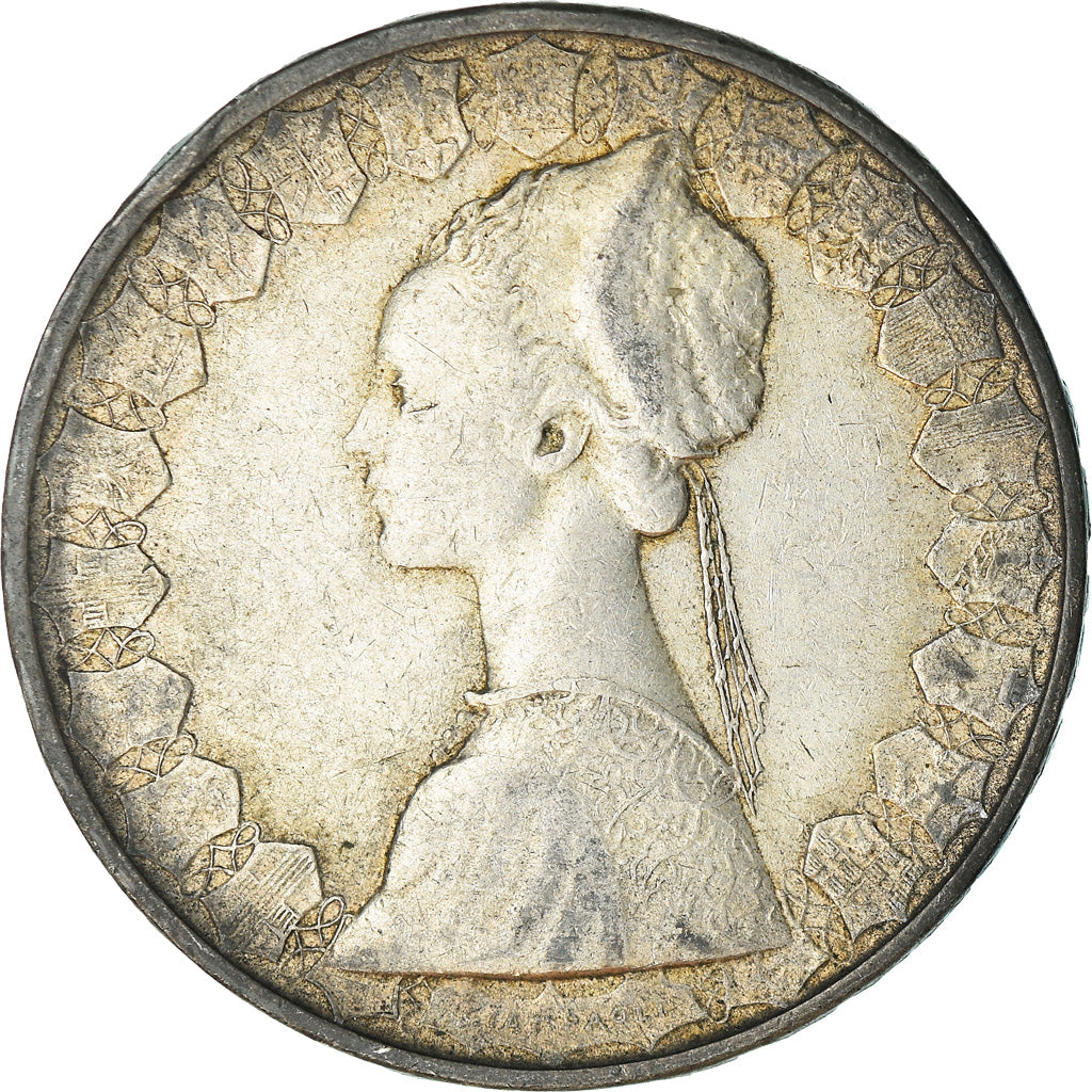 Coin, Italy, 500 Lire, 1961, Rome, VF(30-35), Silver, KM:98
