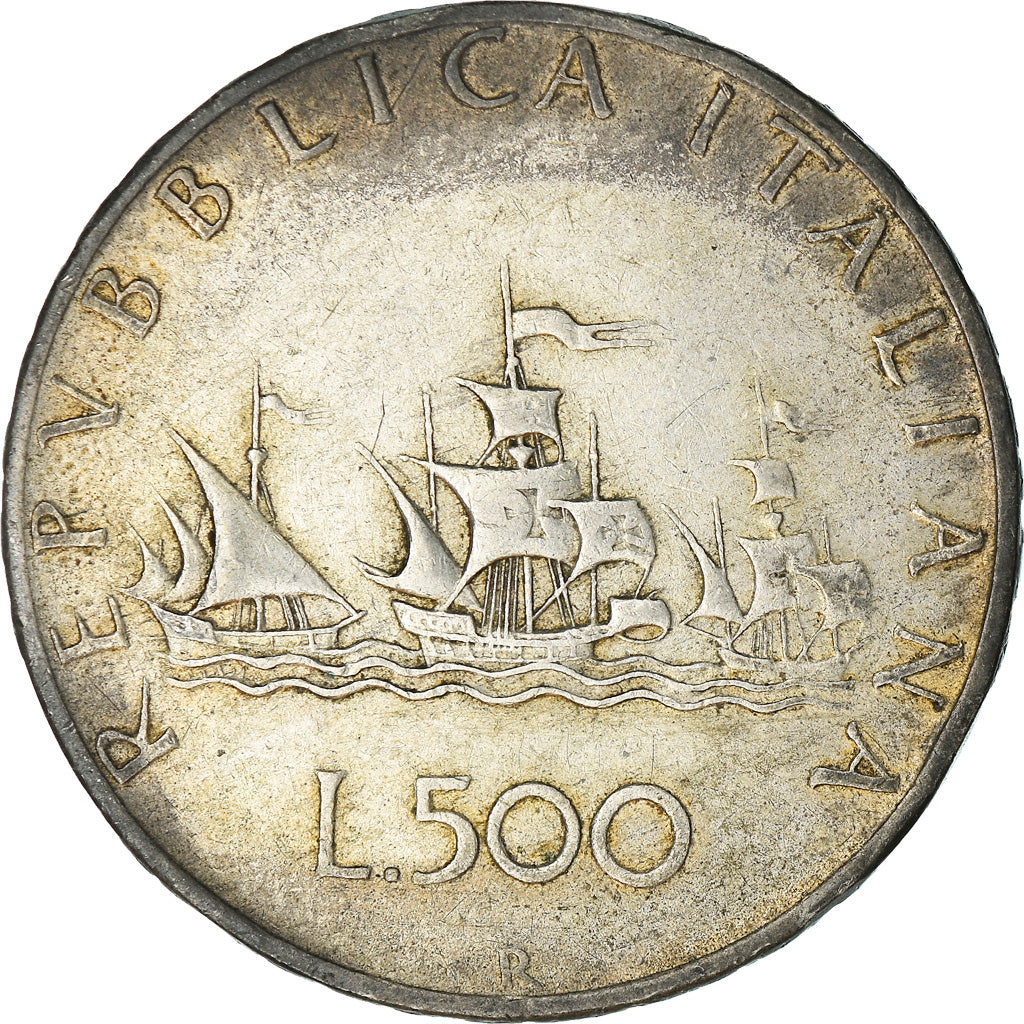 Coin, Italy, 500 Lire, 1961, Rome, VF(30-35), Silver, KM:98