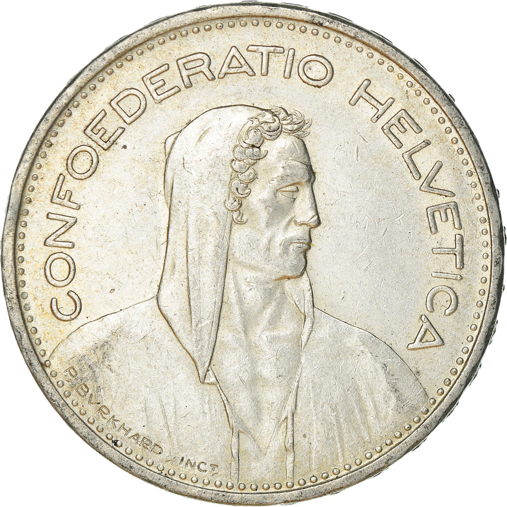 Coin, Switzerland, 5 Francs, 1940, Bern, EF(40-45), Silver, KM:40