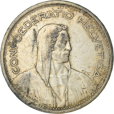 Coin, Switzerland, 5 Francs, 1954, Bern, EF(40-45), Silver, KM:40