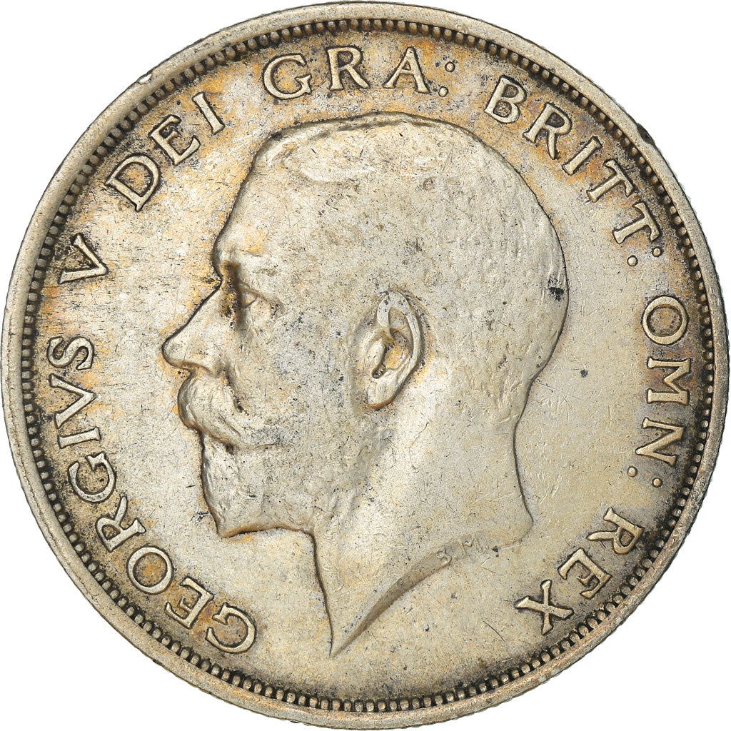 Coin, Great Britain, George V, 1/2 Crown, 1916, EF(40-45), Silver, KM:818.1