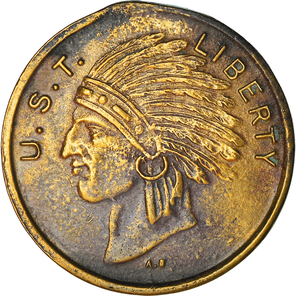 United States of America, Jeton, Indian Head, U.S.T. Liberty, TB+, Laiton