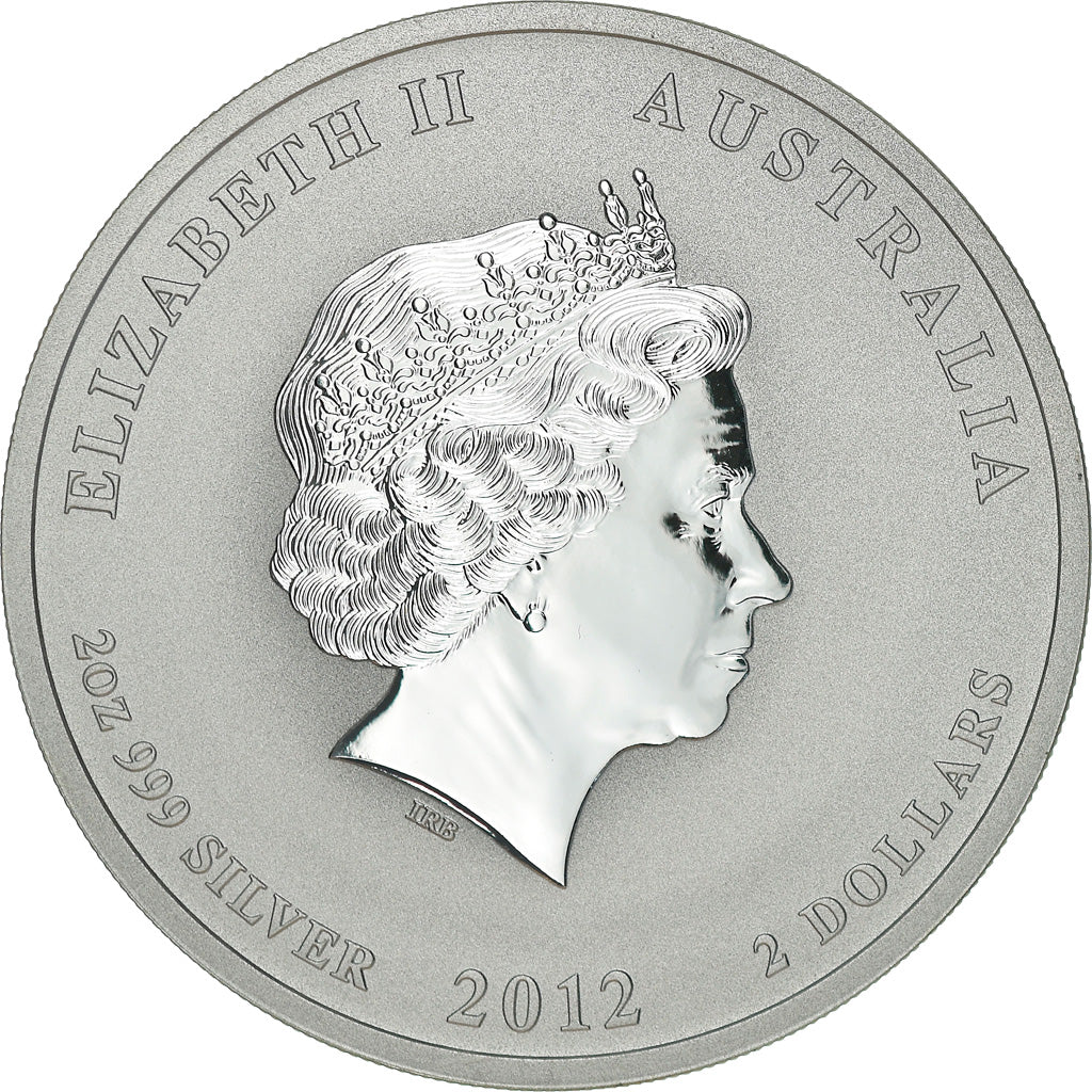 Coin, Australia, Elizabeth II, 2 Dollars, 2012, Perth, Year of the Dragon