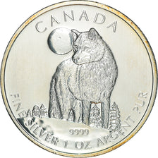 Coin, Canada, Elizabeth II, 5 Dollars, 2011, Royal Canadian Mint, Wolf, MS(63)