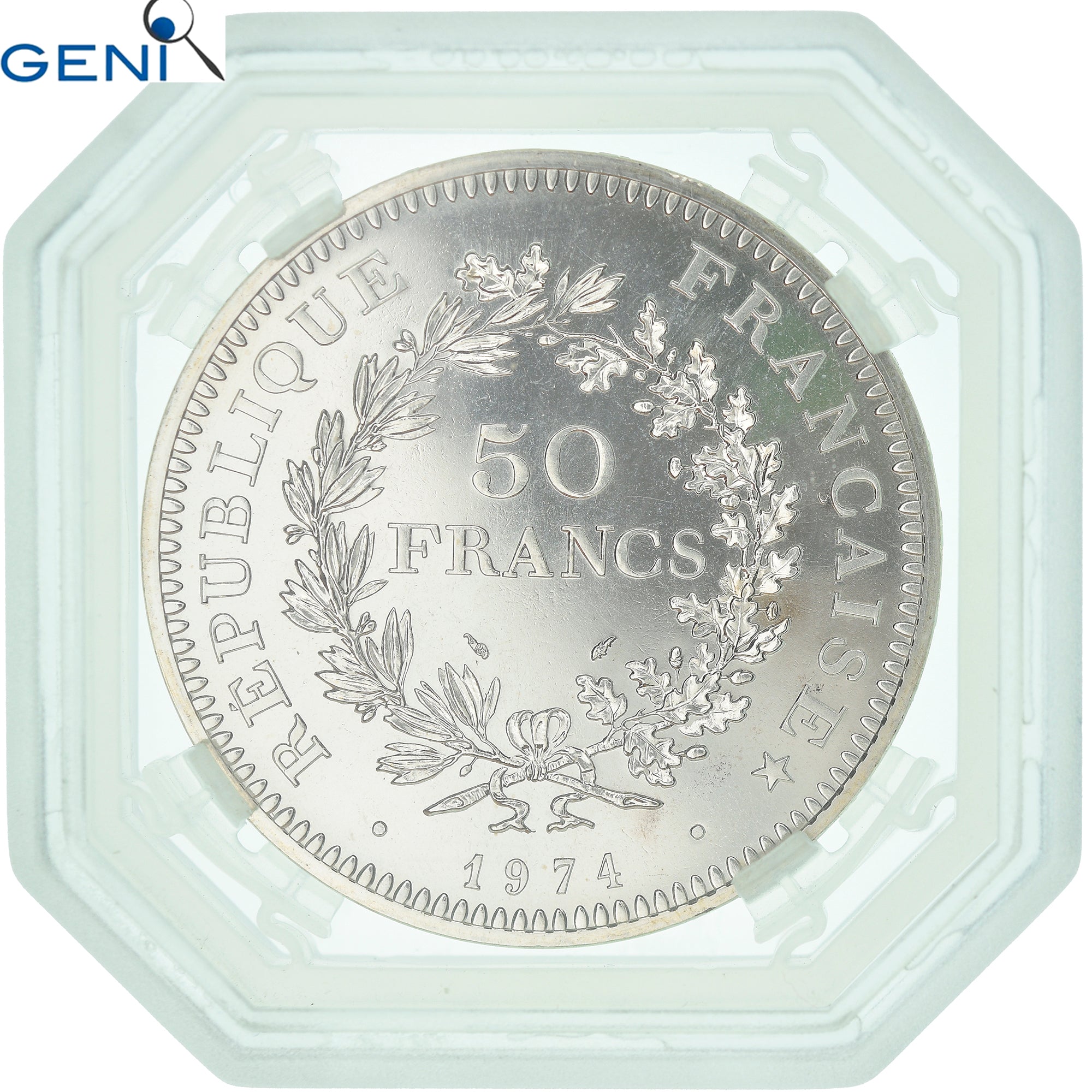 Coin, France, Hercule, 50 Francs, 1974, Paris, FDC, GENI, MS66, MS(65-70)