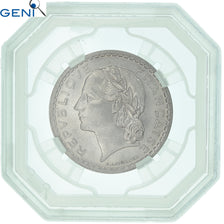 Monnaie, France, Lavrillier, 5 Francs, 1945, Beaumont - Le Roger, GENI, MS65