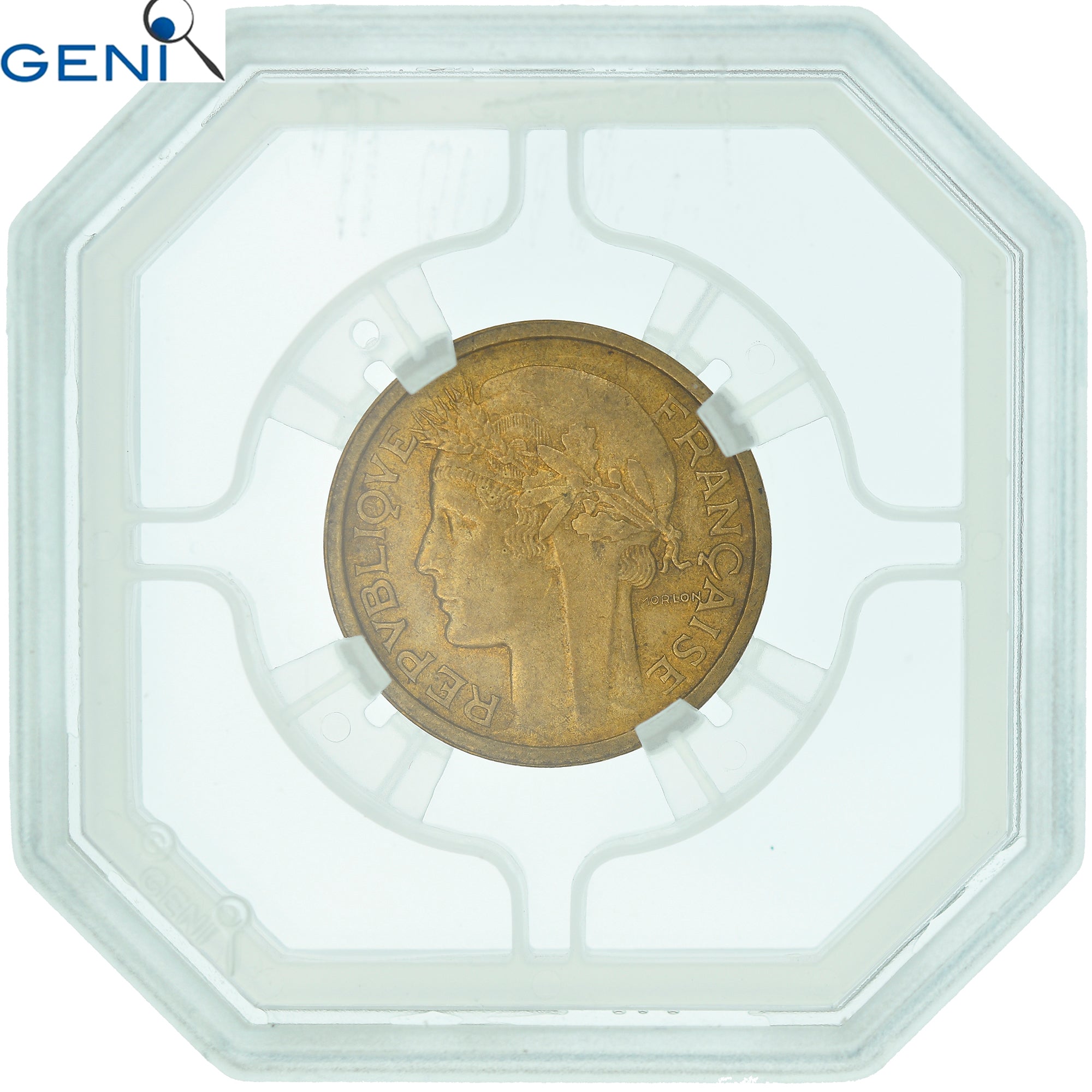 Munten, Frankrijk, Morlon, Franc, 1941, GENI, AU55, PR, Aluminum-Bronze, KM:885