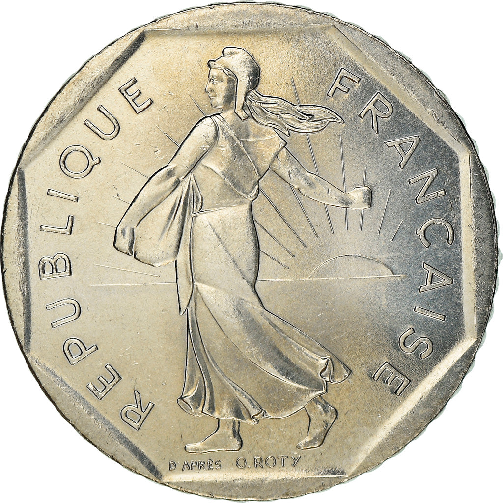 Coin, France, Semeuse, 2 Francs, 1993, Paris, MS(64), Nickel, KM:942.2