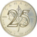 Coin, Canada, Elizabeth II, 25 ans Mapple Leaf, 5 Dollars, 2013, Royal Canadian