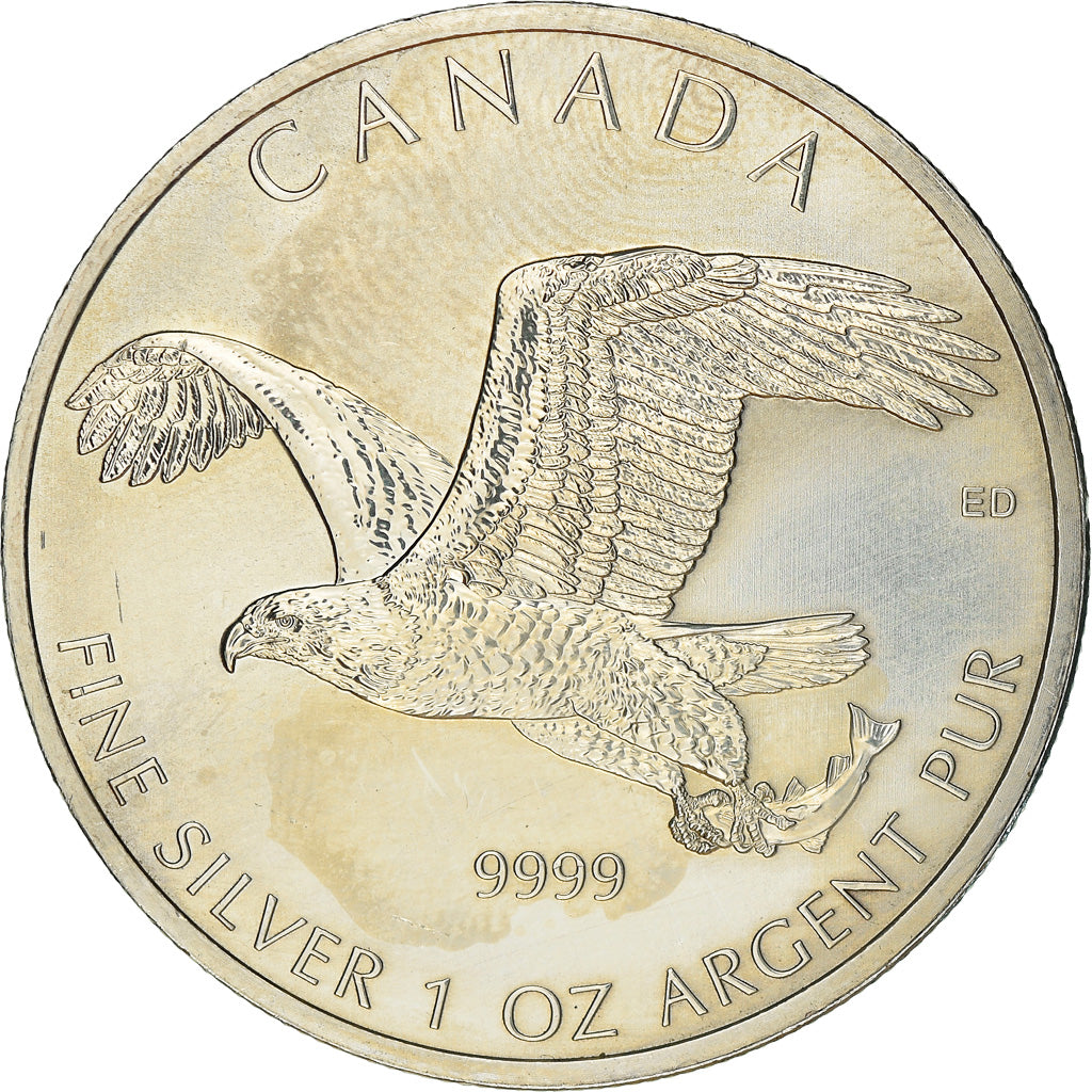 Moneta, Canada, Elizabeth II, Bald Eagle, 5 Dollars, 2014, Royal Canadian Mint