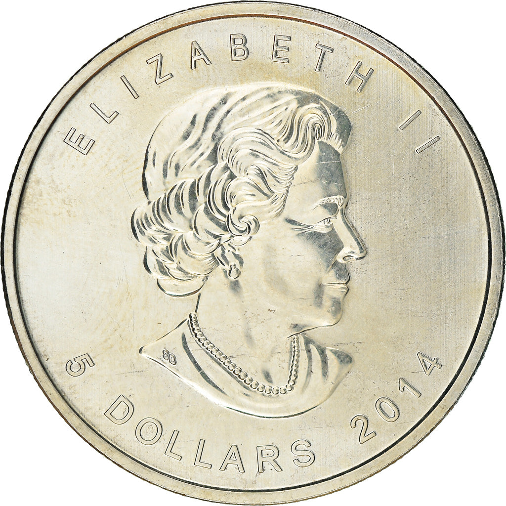 Moneta, Canada, Elizabeth II, Bald Eagle, 5 Dollars, 2014, Royal Canadian Mint