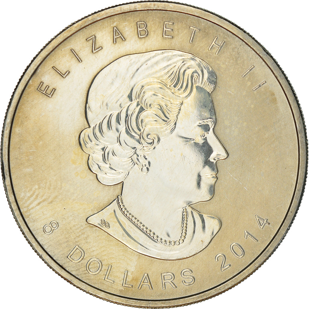 Coin, Canada, Elizabeth II, Arctic Fox Silver, 8 Dollars, 2014, Royal Canadian