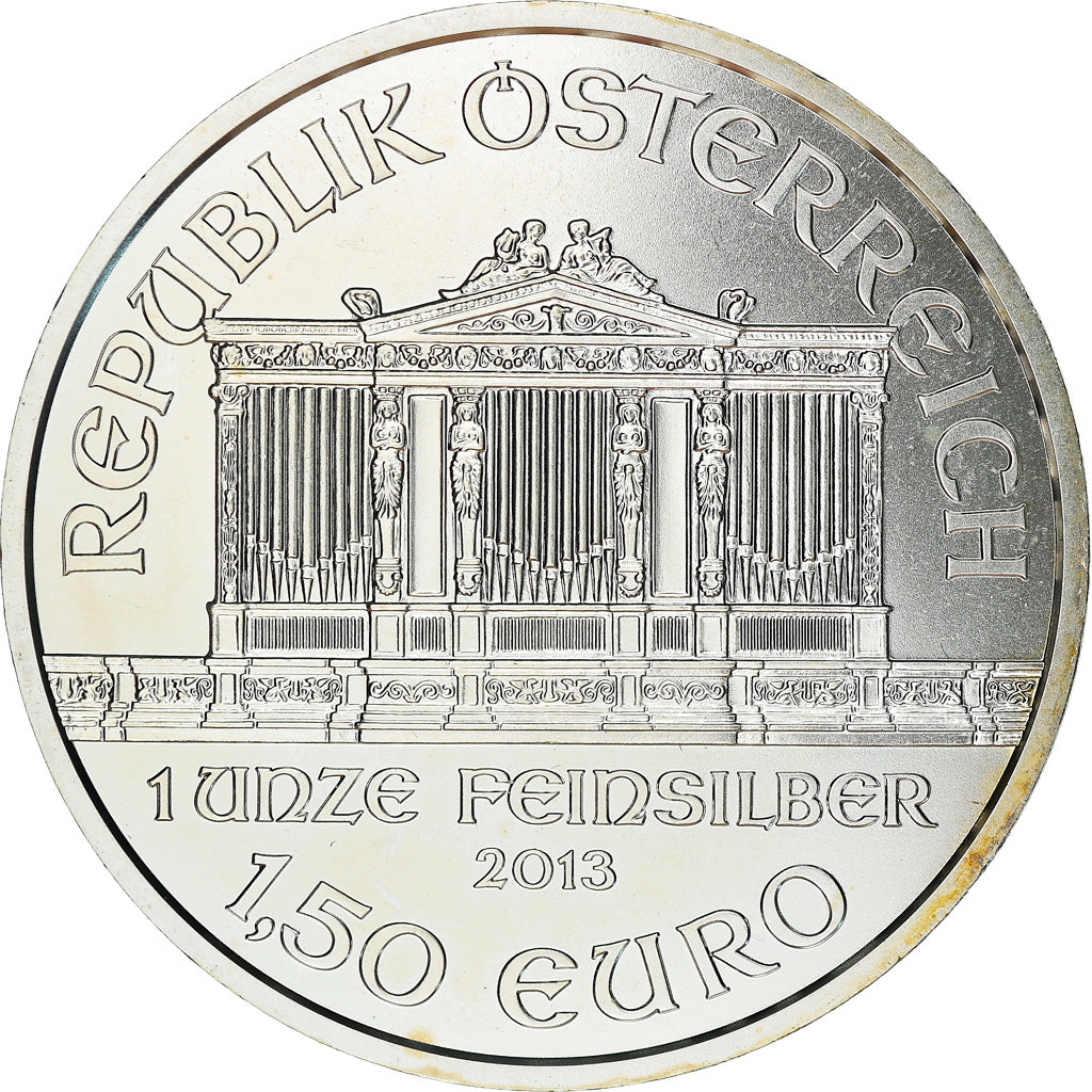 Moneda, Austria, REPUBLIK ÖSTERREICH, PHILHARMONIKER, 1.5 EURO, 2013, Vienna, 1